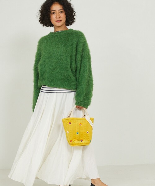 Freada（フリーダ）の「Freada/フリーダ シャギーニットプルオーバー（ニット/セーター・レディース・ピンク/オレンジ/グリーン・ﾌﾘ-）」の10枚目の写真