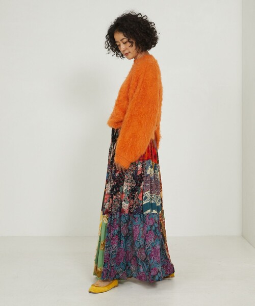 Freada（フリーダ）の「Freada/フリーダ シャギーニットプルオーバー（ニット/セーター・レディース・ピンク/オレンジ/グリーン・ﾌﾘ-）」の4枚目の写真