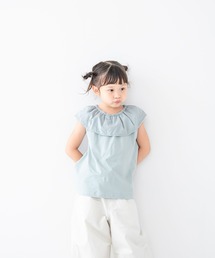 LOWRYS FARM | エリフリルカットノースリーブ　352979(Tシャツ/カットソー)