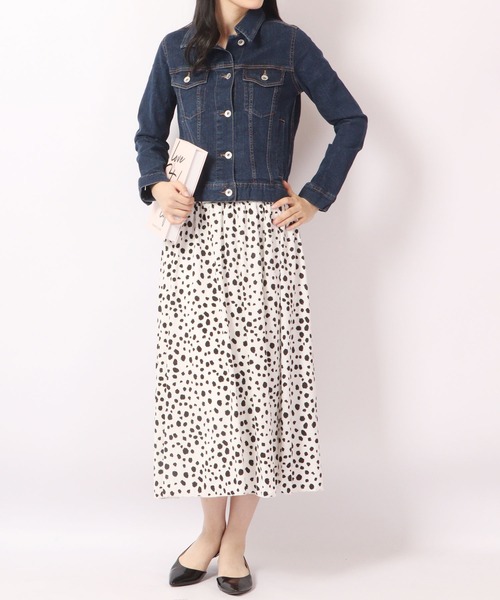 FUNALIVE(ファンアライブ)の「ONE GLASS JEANS ストレッチ ライトオンス デニム ジャケット Gジャン(デニムジャケット・レディース・ネイビー/サックスブルー/ブルー・M/L/S)」の21枚目の写真