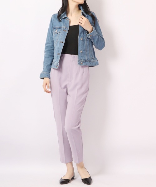 FUNALIVE(ファンアライブ)の「ONE GLASS JEANS ストレッチ ライトオンス デニム ジャケット Gジャン(デニムジャケット・レディース・ネイビー/サックスブルー/ブルー・M/L/S)」の17枚目の写真