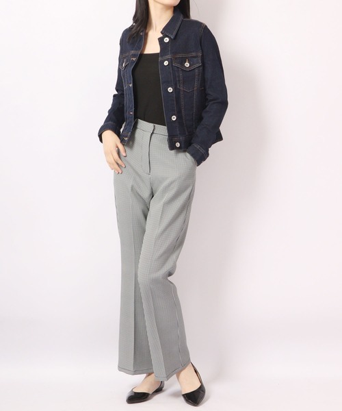 FUNALIVE(ファンアライブ)の「ONE GLASS JEANS ストレッチ ライトオンス デニム ジャケット Gジャン(デニムジャケット・レディース・ネイビー/サックスブルー/ブルー・M/L/S)」の12枚目の写真
