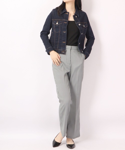 FUNALIVE(ファンアライブ)の「ONE GLASS JEANS ストレッチ ライトオンス デニム ジャケット Gジャン(デニムジャケット・レディース・ネイビー/サックスブルー/ブルー・M/L/S)」の13枚目の写真