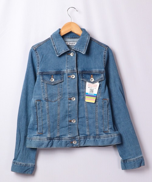 FUNALIVE(ファンアライブ)の「ONE GLASS JEANS ストレッチ ライトオンス デニム ジャケット Gジャン(デニムジャケット・レディース・ネイビー/サックスブルー/ブルー・M/L/S)」の6枚目の写真