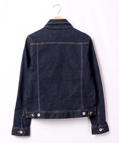 FUNALIVE(ファンアライブ)の「ONE GLASS JEANS ストレッチ ライトオンス デニム ジャケット Gジャン(デニムジャケット・レディース・ネイビー/サックスブルー/ブルー・M/L/S)」の5枚目の写真