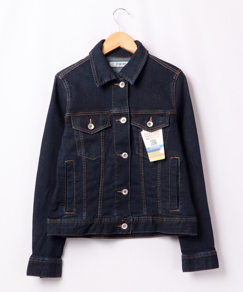 FUNALIVE(ファンアライブ)の「ONE GLASS JEANS ストレッチ ライトオンス デニム ジャケット Gジャン(デニムジャケット・レディース・ネイビー/サックスブルー/ブルー・M/L/S)」の4枚目の写真
