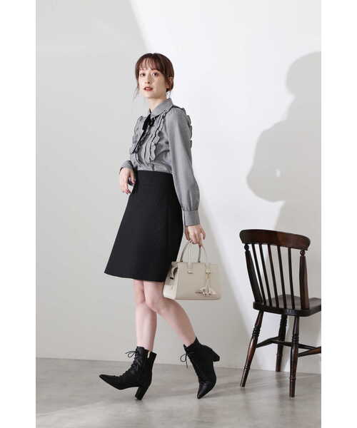 JILL STUART（ジルスチュアート）の「◆ローズマトラッセスカート（スカート・レディース・ブラック/ブルー・2/0/4）」の7枚目の写真