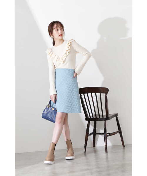 JILL STUART（ジルスチュアート）の「◆ローズマトラッセスカート（スカート・レディース・ブラック/ブルー・2/0/4）」の12枚目の写真