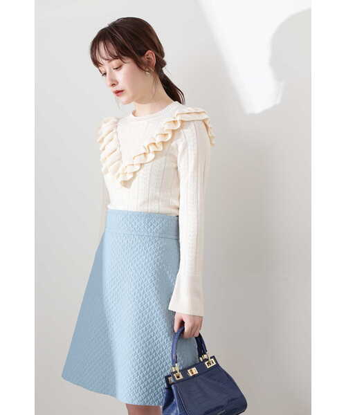 JILL STUART（ジルスチュアート）の「◆ローズマトラッセスカート（スカート・レディース・ブラック/ブルー・2/0/4）」の13枚目の写真