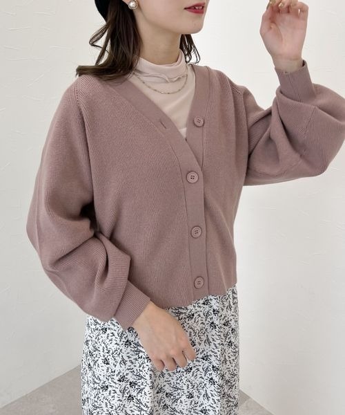 mysty woman（ミスティウーマン）の「【WEB限定】プチプラカラフルカーディガン  166509（カーディガン/ボレロ・レディース・ブラック/レッド/ピンク/グリーン/ブルー/ピンクベージュ/ライトオリーブ・FREE）」の19枚目の写真