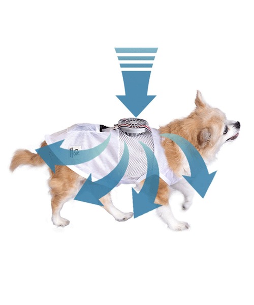 OINUSAMA ONEKOSAMA 空調ペット服 COOL DOG 空調ペット服 COOL DOG ファン無し メッシュタイプ | ONEKOSAMA