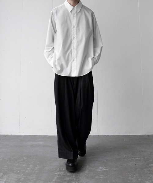 CASPER JOHN（キャスパージョン）の「Hard workers shirts/ハードワーカーズシャツ（シャツ/ブラウス・メンズ・マスタード/グリーン/ホワイト/ブラック/チャコールグレー/ブルー/アイボリー/ライトブルー/ミント/ダークブルー/ライトグレー/グレー/グレイッシュベージュ/サックスブルー/テラコッタ/ネイビー・X-SMALL/SMALL/MEDIUM/LARGE）」の19枚目の写真