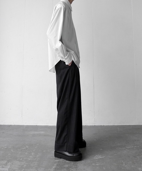 CASPER JOHN（キャスパージョン）の「Hard workers shirts/ハードワーカーズシャツ（シャツ/ブラウス・メンズ・マスタード/グリーン/ホワイト/ブラック/チャコールグレー/ブルー/アイボリー/ライトブルー/ミント/ダークブルー/ライトグレー/グレー/グレイッシュベージュ/サックスブルー/テラコッタ/ネイビー・X-SMALL/SMALL/MEDIUM/LARGE）」の20枚目の写真