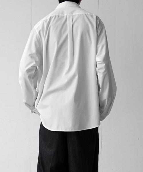 CASPER JOHN（キャスパージョン）の「Hard workers shirts/ハードワーカーズシャツ（シャツ/ブラウス・メンズ・マスタード/グリーン/ホワイト/ブラック/チャコールグレー/ブルー/アイボリー/ライトブルー/ミント/ダークブルー/ライトグレー/グレー/グレイッシュベージュ/サックスブルー/テラコッタ/ネイビー・X-SMALL/SMALL/MEDIUM/LARGE）」の18枚目の写真