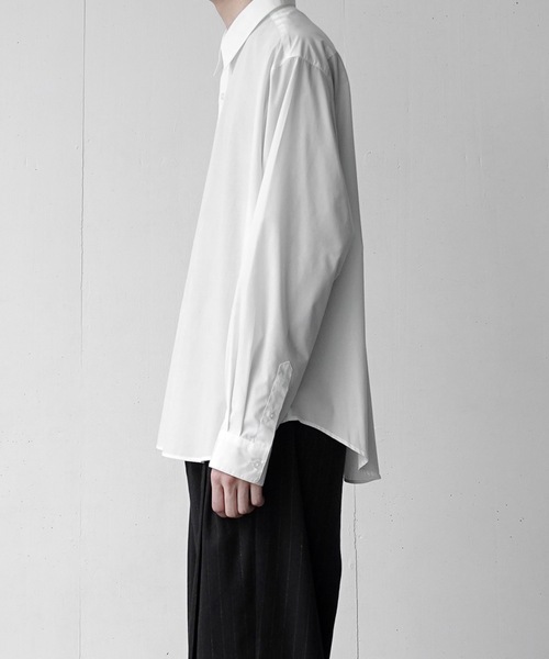 CASPER JOHN（キャスパージョン）の「Hard workers shirts/ハードワーカーズシャツ（シャツ/ブラウス・メンズ・マスタード/グリーン/ホワイト/ブラック/チャコールグレー/ブルー/アイボリー/ライトブルー/ミント/ダークブルー/ライトグレー/グレー/グレイッシュベージュ/サックスブルー/テラコッタ/ネイビー・X-SMALL/SMALL/MEDIUM/LARGE）」の17枚目の写真