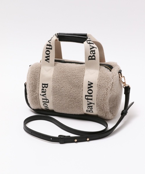BAYFLOW（ベイフロー）の「ロゴテープボアドラム（ショルダーバッグ・レディース・ベージュ/アイボリー・FREE）」の10枚目の写真