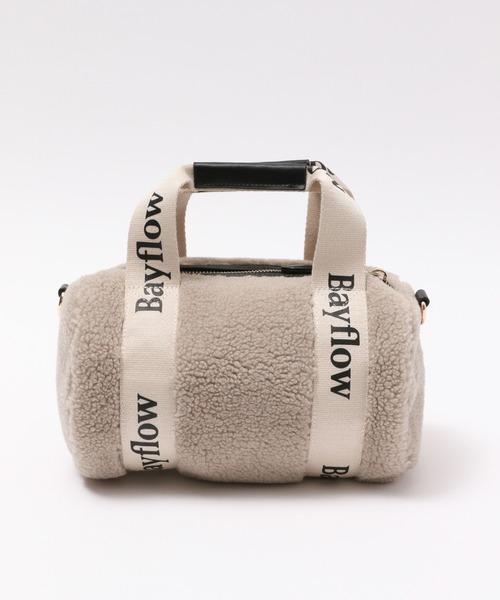 BAYFLOW（ベイフロー）の「ロゴテープボアドラム（ショルダーバッグ・レディース・ベージュ/アイボリー・FREE）」の13枚目の写真