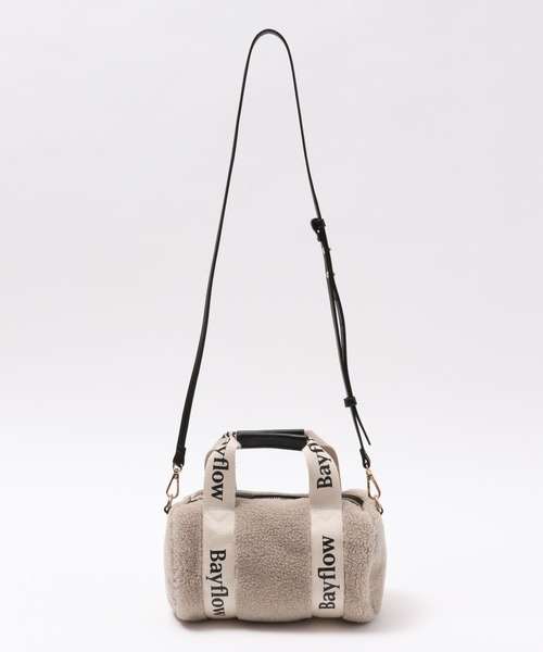 BAYFLOW（ベイフロー）の「ロゴテープボアドラム（ショルダーバッグ・レディース・ベージュ/アイボリー・FREE）」の15枚目の写真