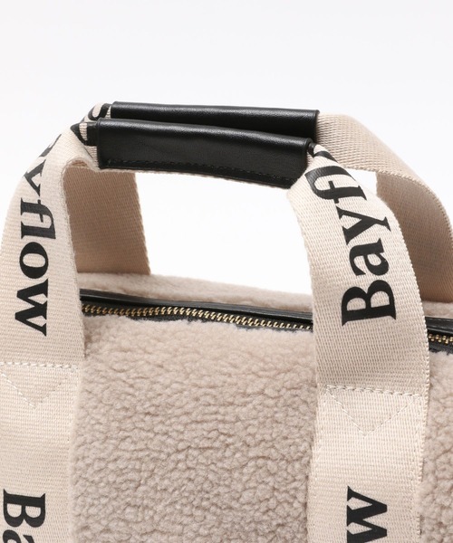BAYFLOW（ベイフロー）の「ロゴテープボアドラム（ショルダーバッグ・レディース・ベージュ/アイボリー・FREE）」の18枚目の写真