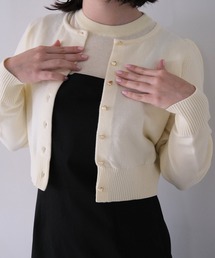 TINA：JOJUN | ショート丈 ハート釦カーディガン TINA：JOJUN(カーディガン/ボレロ)