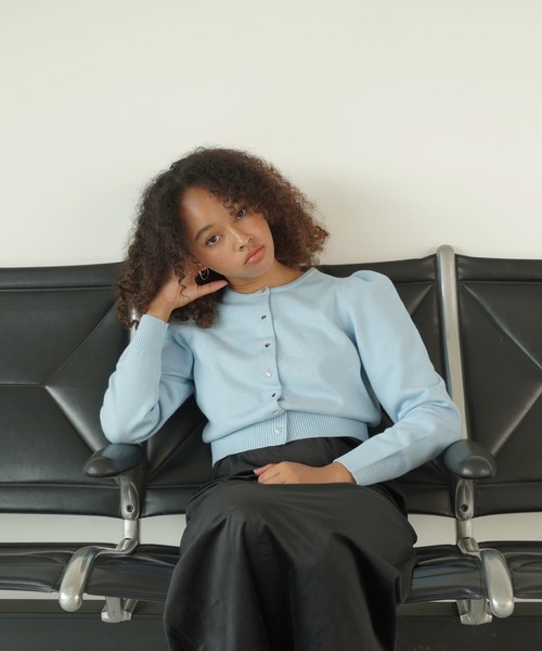 ショート丈 ハート釦カーディガン TINA：JOJUN（カーディガン/ボレロ）｜TINA：JOJUN（ティーナジョジュン）