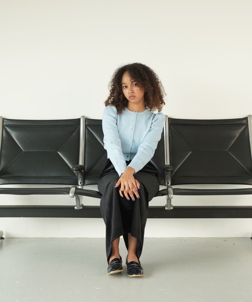 ショート丈 ハート釦カーディガン TINA：JOJUN（カーディガン/ボレロ）｜TINA：JOJUN（ティーナジョジュン）