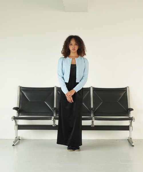 ショート丈 ハート釦カーディガン TINA：JOJUN（カーディガン/ボレロ）｜TINA：JOJUN（ティーナジョジュン）