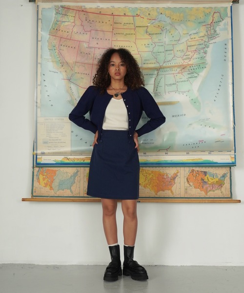 ショート丈 ハート釦カーディガン TINA：JOJUN（カーディガン/ボレロ）｜TINA：JOJUN（ティーナジョジュン）