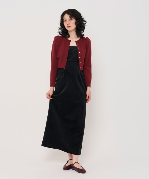 ショート丈 ハート釦カーディガン TINA：JOJUN（カーディガン/ボレロ）｜TINA：JOJUN（ティーナジョジュン）