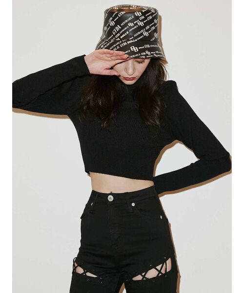 GYDA（ジェイダ）の「GYDA MONOGRAM PATTERNバケットハット（ハット・レディース・アイボリー/ブラック・FREE）」の12枚目の写真