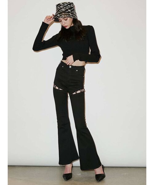 GYDA（ジェイダ）の「GYDA MONOGRAM PATTERNバケットハット（ハット・レディース・アイボリー/ブラック・FREE）」の15枚目の写真