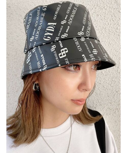 GYDA（ジェイダ）の「GYDA MONOGRAM PATTERNバケットハット（ハット・レディース・アイボリー/ブラック・FREE）」の16枚目の写真