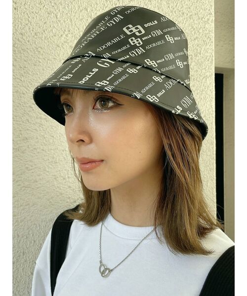 GYDA（ジェイダ）の「GYDA MONOGRAM PATTERNバケットハット（ハット・レディース・アイボリー/ブラック・FREE）」の17枚目の写真