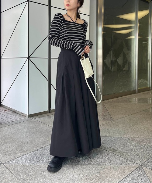 CAPRICIEUX LE'MAGE（カプリシューレマージュ）の「タックボリュームパンツ（その他パンツ・レディース・ブラック/ベージュ・FREE）」の15枚目の写真