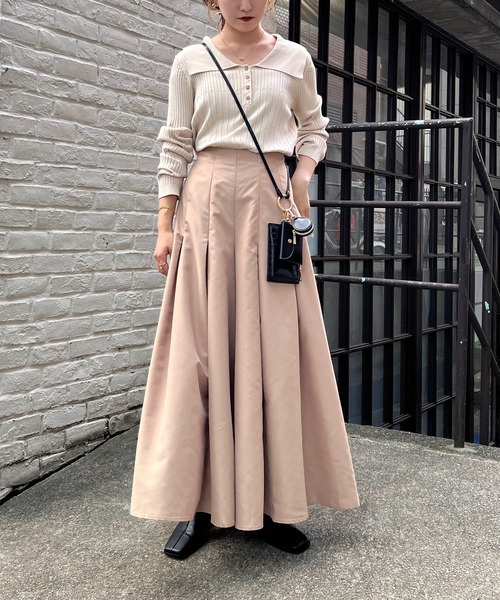 CAPRICIEUX LE'MAGE（カプリシューレマージュ）の「タックボリュームパンツ（その他パンツ・レディース・ブラック/ベージュ・FREE）」の13枚目の写真