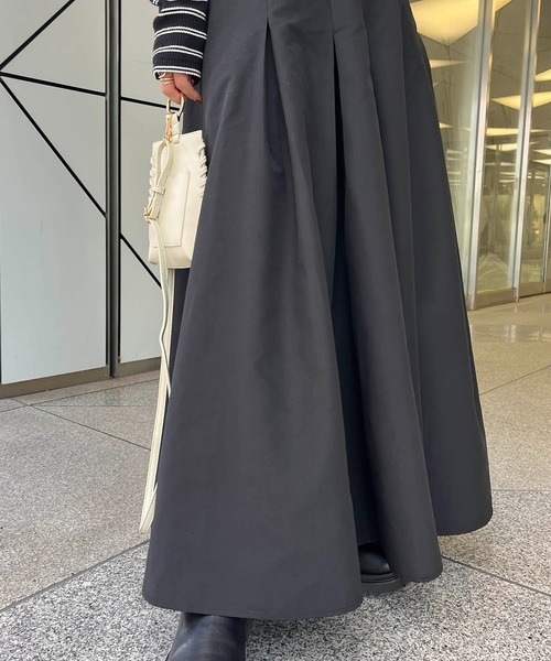 CAPRICIEUX LE'MAGE（カプリシューレマージュ）の「タックボリュームパンツ（その他パンツ・レディース・ブラック/ベージュ・FREE）」の6枚目の写真