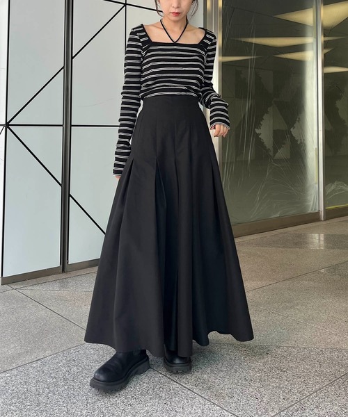 CAPRICIEUX LE'MAGE（カプリシューレマージュ）の「タックボリュームパンツ（その他パンツ・レディース・ブラック/ベージュ・FREE）」の19枚目の写真