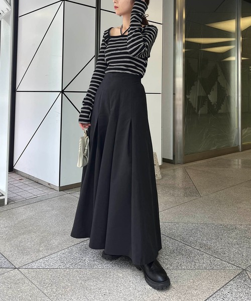 CAPRICIEUX LE'MAGE（カプリシューレマージュ）の「タックボリュームパンツ（その他パンツ・レディース・ブラック/ベージュ・FREE）」の7枚目の写真