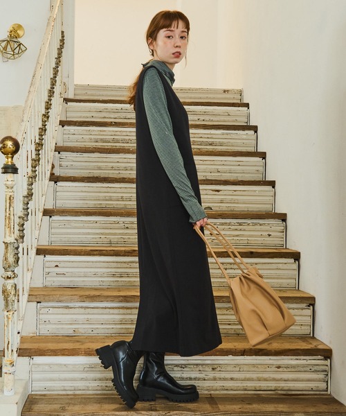 Crisp（クリスプ）の「チャンキーショートブーツ（ブーツ・レディース・ブラック・37/38）」の21枚目の写真