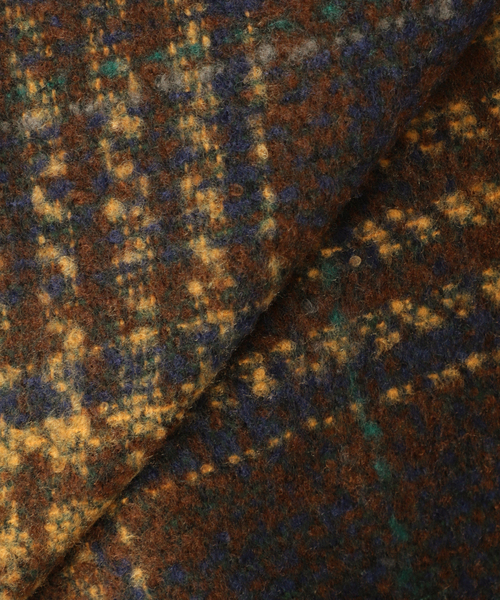 JOURNAL STANDARD relume(ジャーナルスタンダード レリューム)の「ジャガードツイード CHECK CPO(ブルゾン・メンズ・イエロー/マスタード・MEDIUM/LARGE)」の4枚目の写真