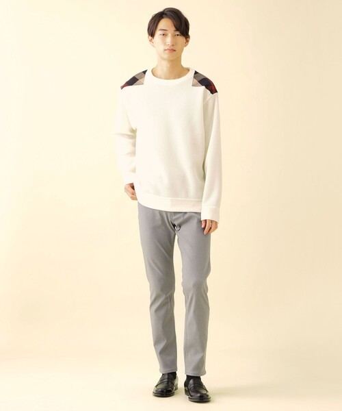 CB CRESTBRIDGE(シービークレストブリッジ)の「ヨークチェックワッフルロンT(Tシャツ/カットソー・メンズ・オレンジ系その他5/ネイビー/オフホワイト/ブルー系その他4・M/L)」の5枚目の写真