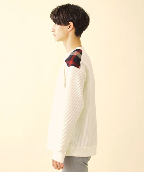 CB CRESTBRIDGE(シービークレストブリッジ)の「ヨークチェックワッフルロンT(Tシャツ/カットソー・メンズ・オレンジ系その他5/ネイビー/オフホワイト/ブルー系その他4・M/L)」の6枚目の写真