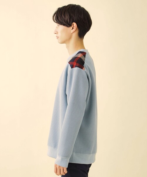 CB CRESTBRIDGE(シービークレストブリッジ)の「ヨークチェックワッフルロンT(Tシャツ/カットソー・メンズ・オレンジ系その他5/ネイビー/オフホワイト/ブルー系その他4・M/L)」の10枚目の写真