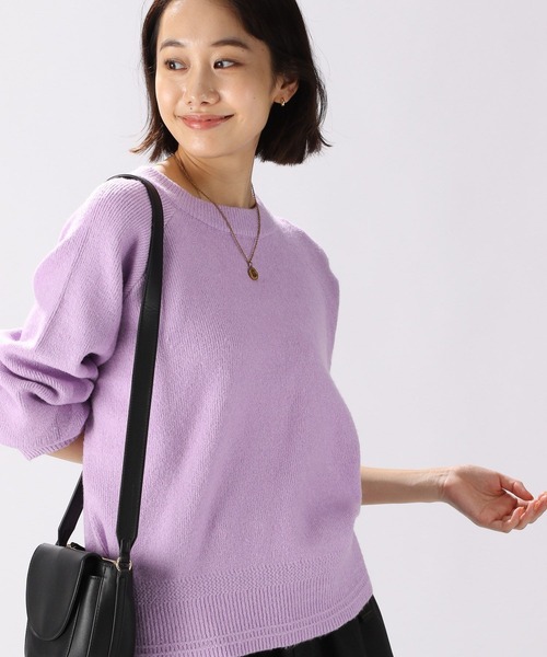 niko and...(ニコアンド)の「洗えるカラーパレットラグランプルオーバー(ニット/セーター・レディース・ラベンダー/セージグリーン/ライトイエロー/ワイン・MEDIUM/LARGE)」の18枚目の写真