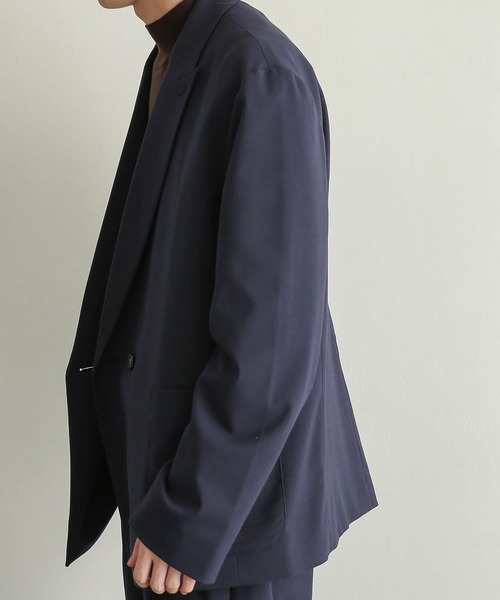 SENSE OF PLACE by URBAN RESEARCH（センスオブプレイスバイアーバンリサーチ）の「『UR TECH』ダブルテーラードジャケット（テーラードジャケット・メンズ・ブラック/ネイビー・LARGE/MEDIUM）」の15枚目の写真