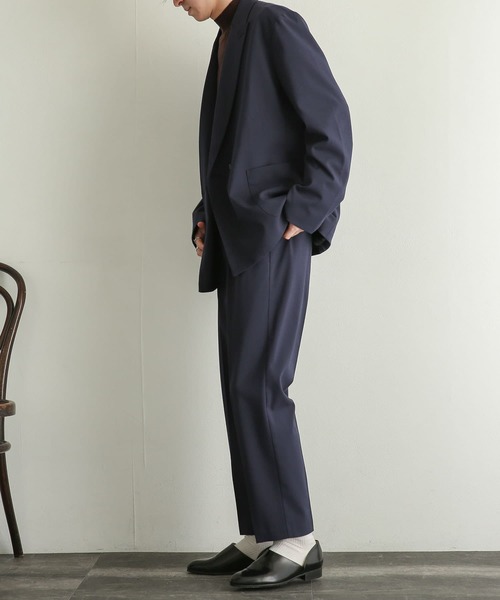 SENSE OF PLACE by URBAN RESEARCH（センスオブプレイスバイアーバンリサーチ）の「『UR TECH』ダブルテーラードジャケット（テーラードジャケット・メンズ・ブラック/ネイビー・LARGE/MEDIUM）」の18枚目の写真