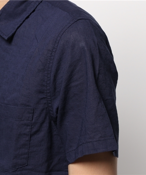 WEGO(ウィゴー)の「WEGO/フレンチリネンMIXシャツ(シャツ/ブラウス・メンズ・ホワイト/ライム/サックスブルー/ネイビー/ライトイエロー/レッド・SMALL/MEDIUM/LARGE)」の15枚目の写真