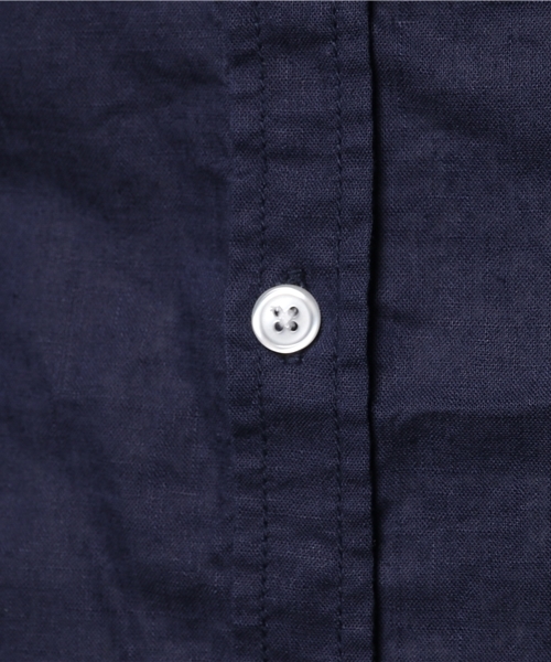 WEGO(ウィゴー)の「WEGO/フレンチリネンMIXシャツ(シャツ/ブラウス・メンズ・ホワイト/ライム/サックスブルー/ネイビー/ライトイエロー/レッド・SMALL/MEDIUM/LARGE)」の10枚目の写真