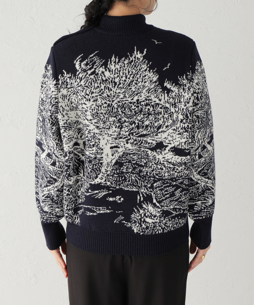 mii(ミー)の「【Mii / ミイ】KNITTED WOOL JQ SWEATE:ニット(ニット/セーター・レディース・ネイビー・MEDIUM)」の7枚目の写真
