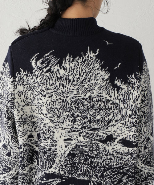 mii(ミー)の「【Mii / ミイ】KNITTED WOOL JQ SWEATE:ニット(ニット/セーター・レディース・ネイビー・MEDIUM)」の9枚目の写真